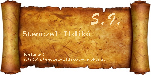 Stenczel Ildikó névjegykártya